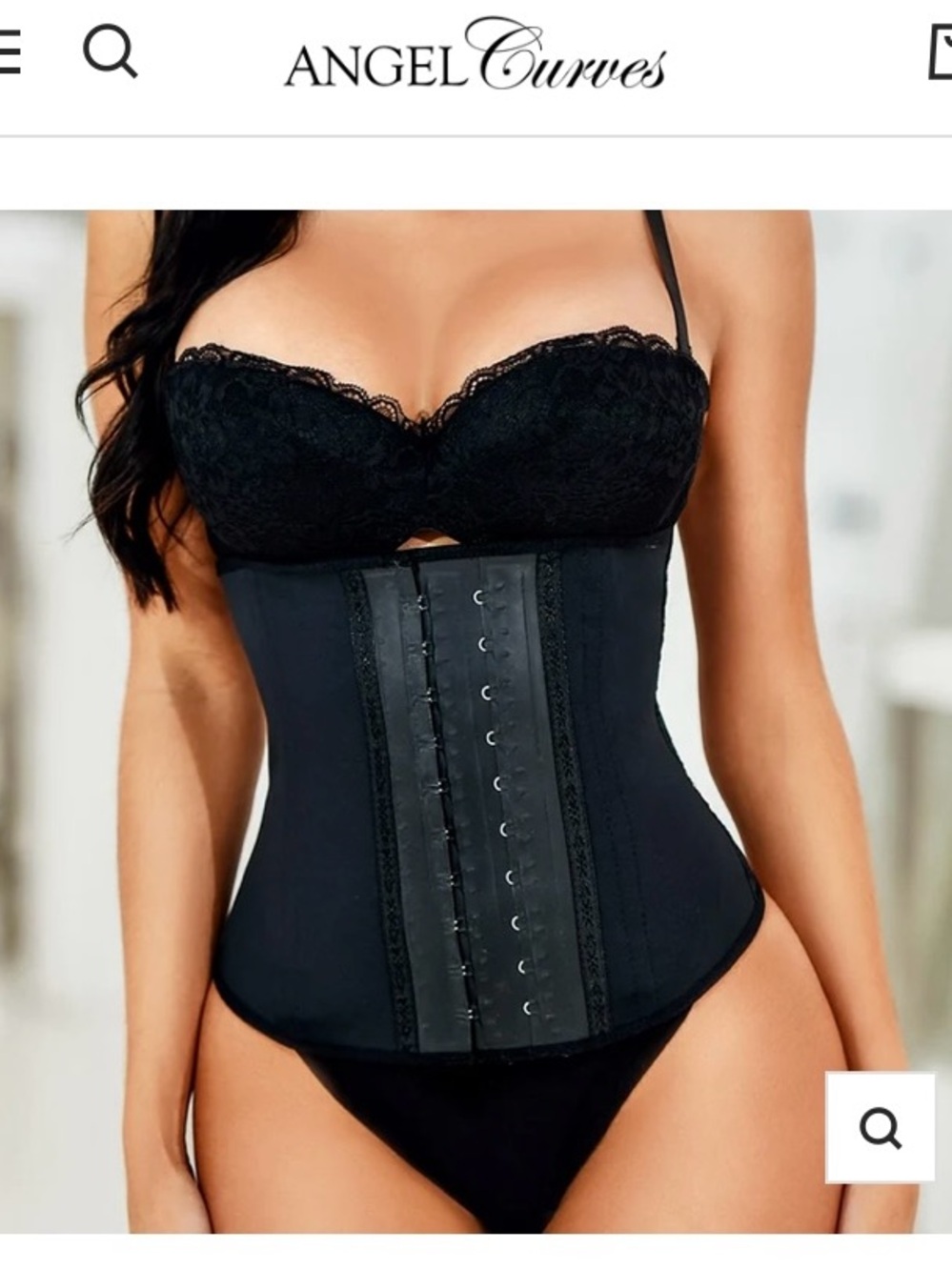 Black Waist Trainer Corset - Sculpting Shapewear